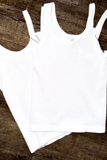 Nikibiki Ribbed Double Strap Tank Top | White