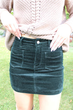 Judy Blue Corduroy Skirt | Dark Emerald