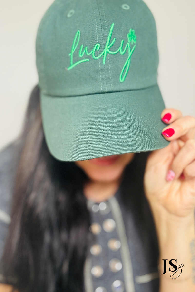 Lucky Babe Ball Cap | Deep Green