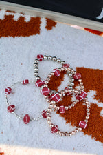 Football beaded custom made bracelet