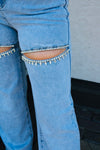 In my American Era Jeweled Swiftie Jeans