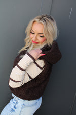 Hooded Teddy Vest | Chocolate