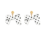 Polka Dot Bow Earrings