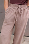 Pull On Pinstripe Pants