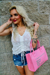 Ina Boho Drawstring Sweater Vest | Beige