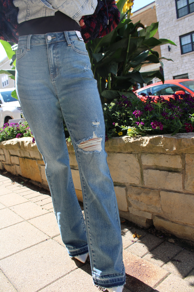 Judy Blue Released Hem Bootcut Jeans