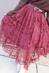 The Fall Lace Layered Maxi Skirt