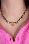 Captured Heart Gold Necklace