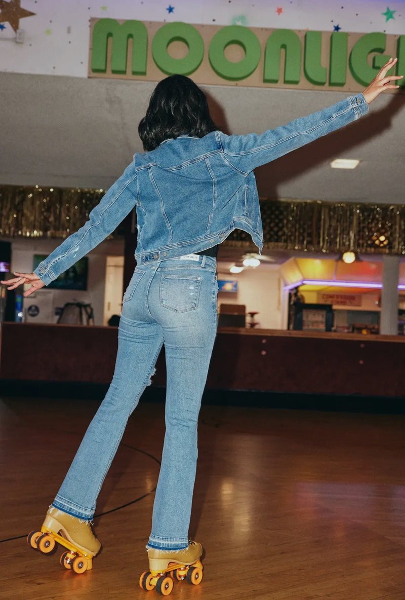 Judy Blue Released Hem Bootcut Jeans