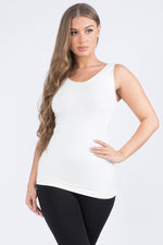 Never Basic White Reversible Seamless Tank by Jaclyn Sue Boutique