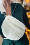 Butter Soft Furly Sling Bag: Cream