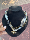Trendy Scarf Charm Necklace 