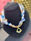 Trendy Scarf Charm Necklace 
