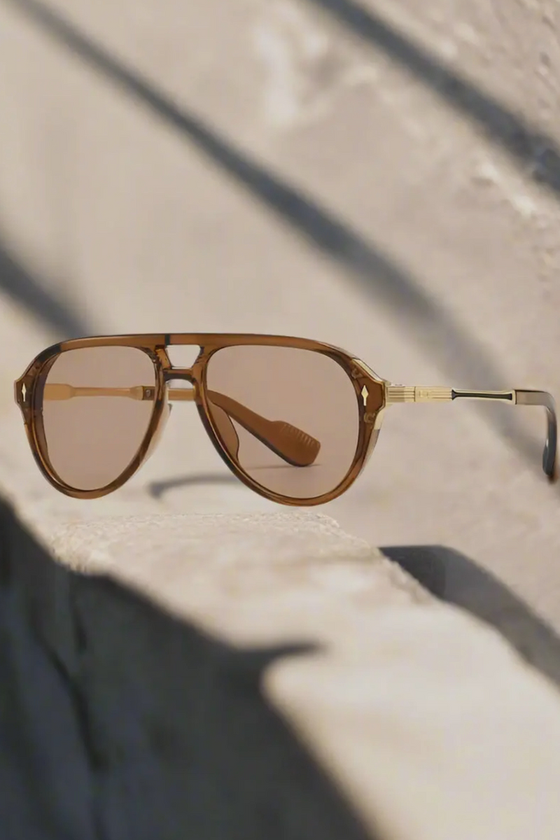 Oliver Brown Aviator Sunglasses