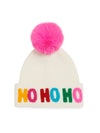 "HO HO HO" BEANIE: White