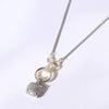 Square Pendant CZ Pave Necklace: K / ONESIZE
