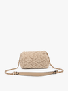 Sherpa Crossbody w/ Chain Strap: Black