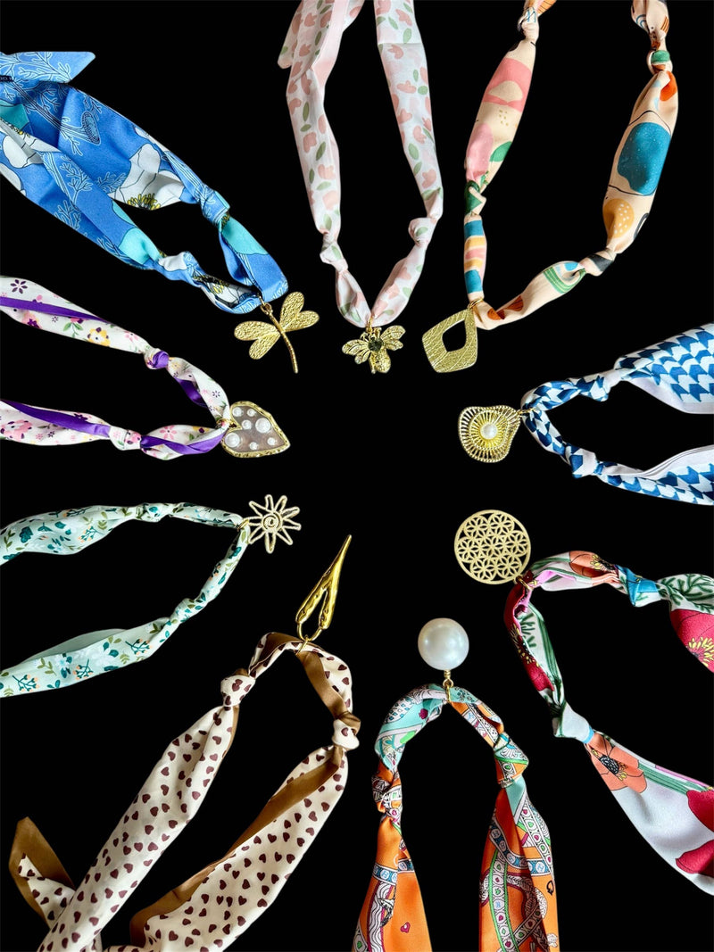 Trendy Scarf Charm Necklace 
