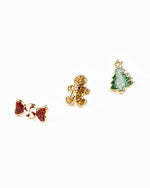 Christmas Gingerbread Earring Set of 3