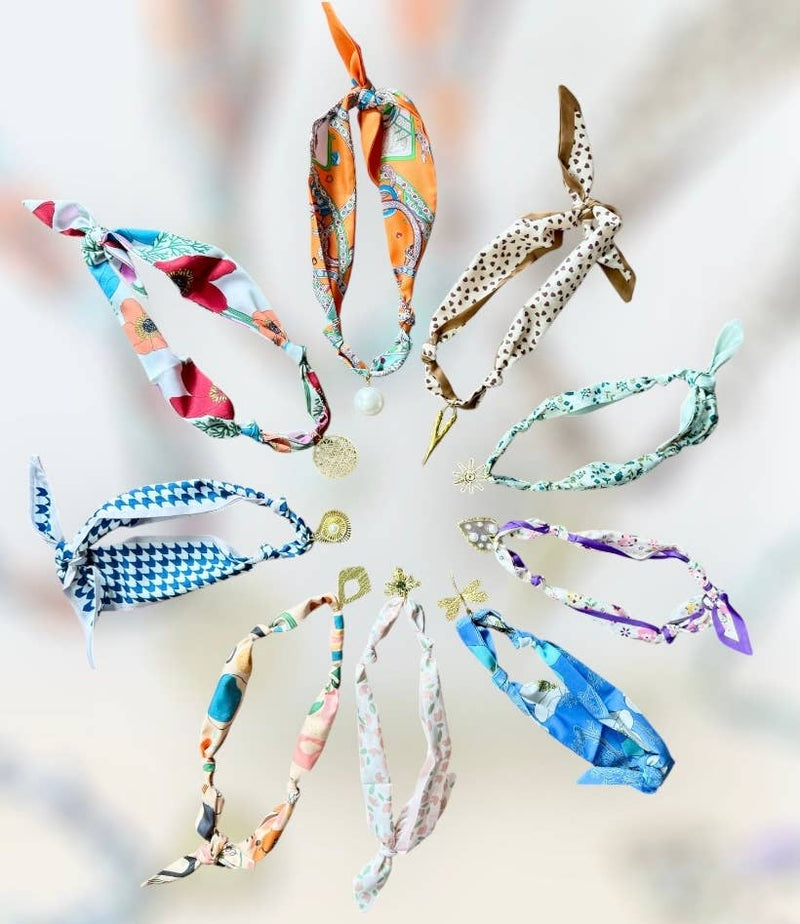 Trendy Scarf Charm Necklace 