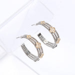 Mini Clover CZ Layer Hoop Earrings