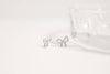 18K Gold PVD Stainless Steel Bow Stud Earrings: Stainless