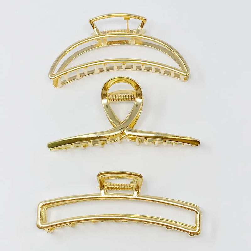 Hair Claw Set of 3 | Gold