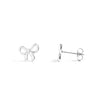 18K Gold PVD Stainless Steel Bow Stud Earrings: Stainless