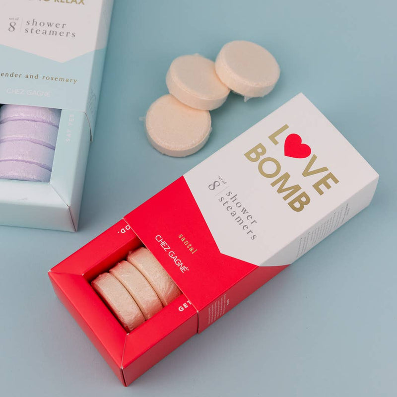 Love Bomb - Aromatherapy Shower Steamers - Santal - Set of 8
