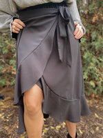 Havana Black Wrap Skirt - Jaclyn Sue Boutique 