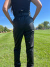 Blaire Paper Bag Vegan Trouser | Black