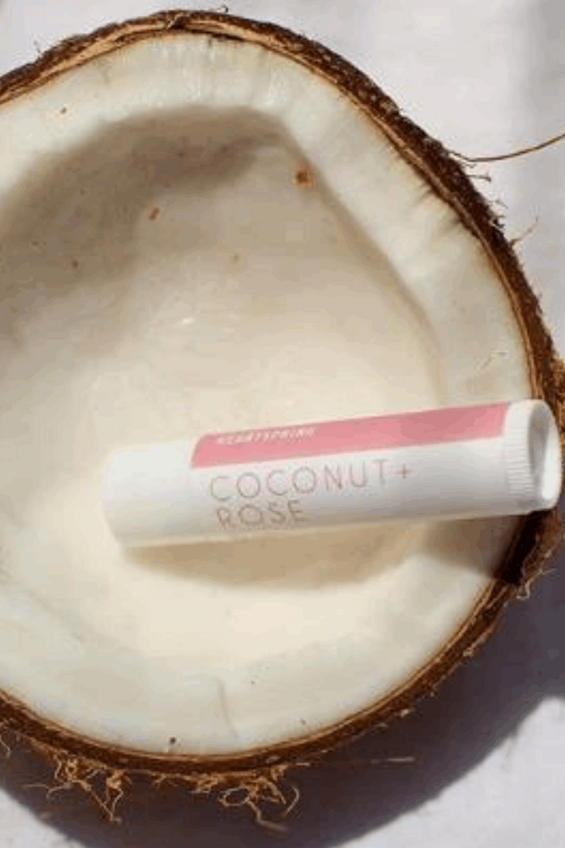 Coconut + Rose Oil Lip Balm by Heartspring