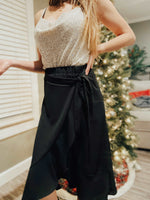Havana Black Wrap Skirt - Jaclyn Sue Boutique 
