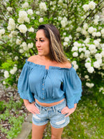 Always On Your Mind Tie Front Top - Jaclyn Sue Boutique 