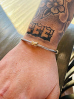 Cable Cuff Criss Cross Bracelet