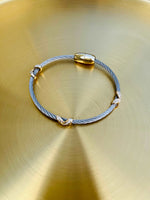 Cable Cuff Criss Cross Bracelet