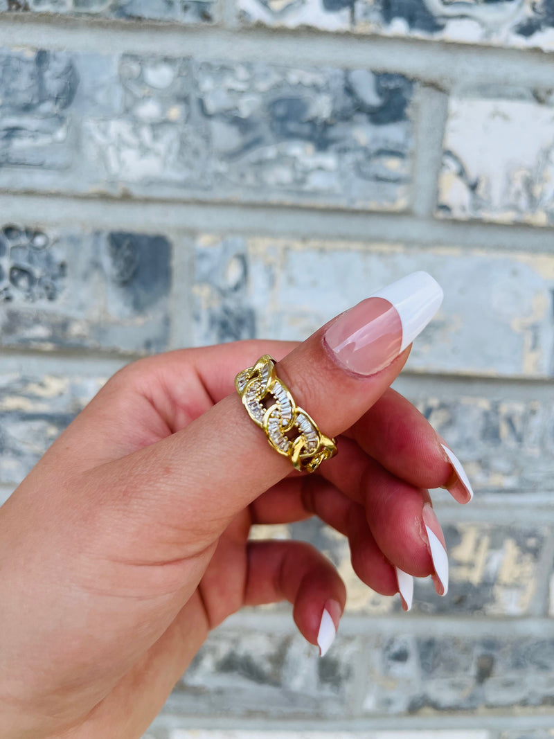 Darling Dazed Chain Link Ring | Gold