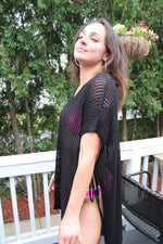 Pool Day Crochet Cover Up | Black
