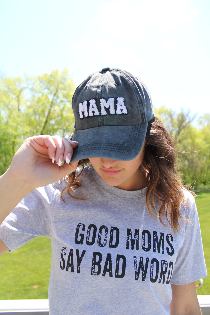 Mama Baseball Cap | Black (Restocked)