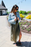 Michelle D Studded Denim Jacket