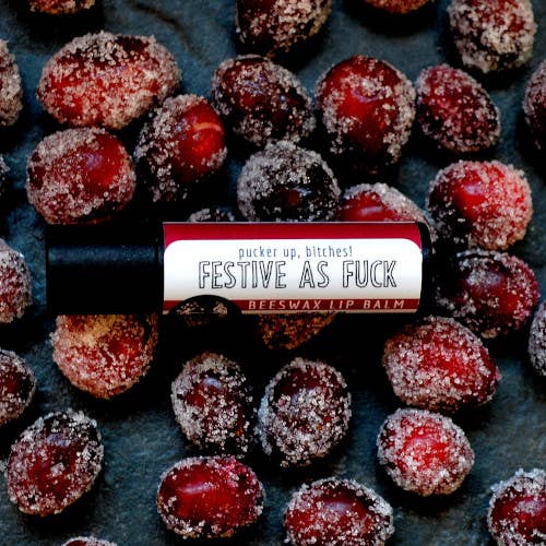 Christmas Lip Balm Flavors. Natural, Beeswax Lip Balms.: Cranberry Ginger