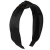 Black Satin Knot Headband