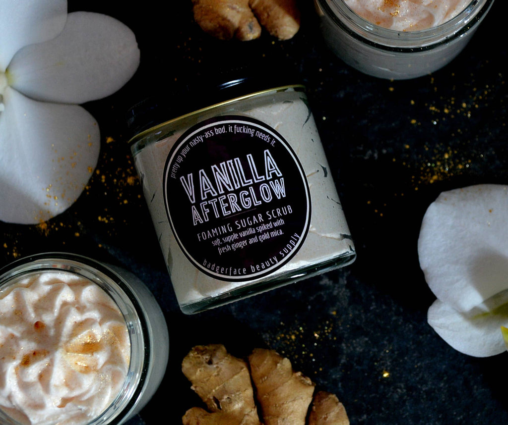 Warm Vanilla Sugar Scrub. Cute Gift Items for Women.