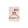 Open Shape Claw Clip - Gold