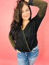 Time to Shine Metallic Thermal Top | Black
