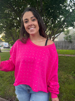 Workout Barbie Fuchsia Crewneck