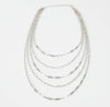 Peel Back The Layers Silver Necklace - Jaclyn Sue Boutique 