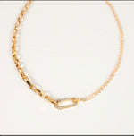 Double the Fun Gold Chain Link Necklace - Jaclyn Sue Boutique 