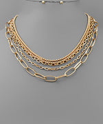 Chain Link Layered Gold Baubles